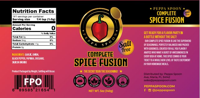 SALT FREE - Complete Spice Fusion