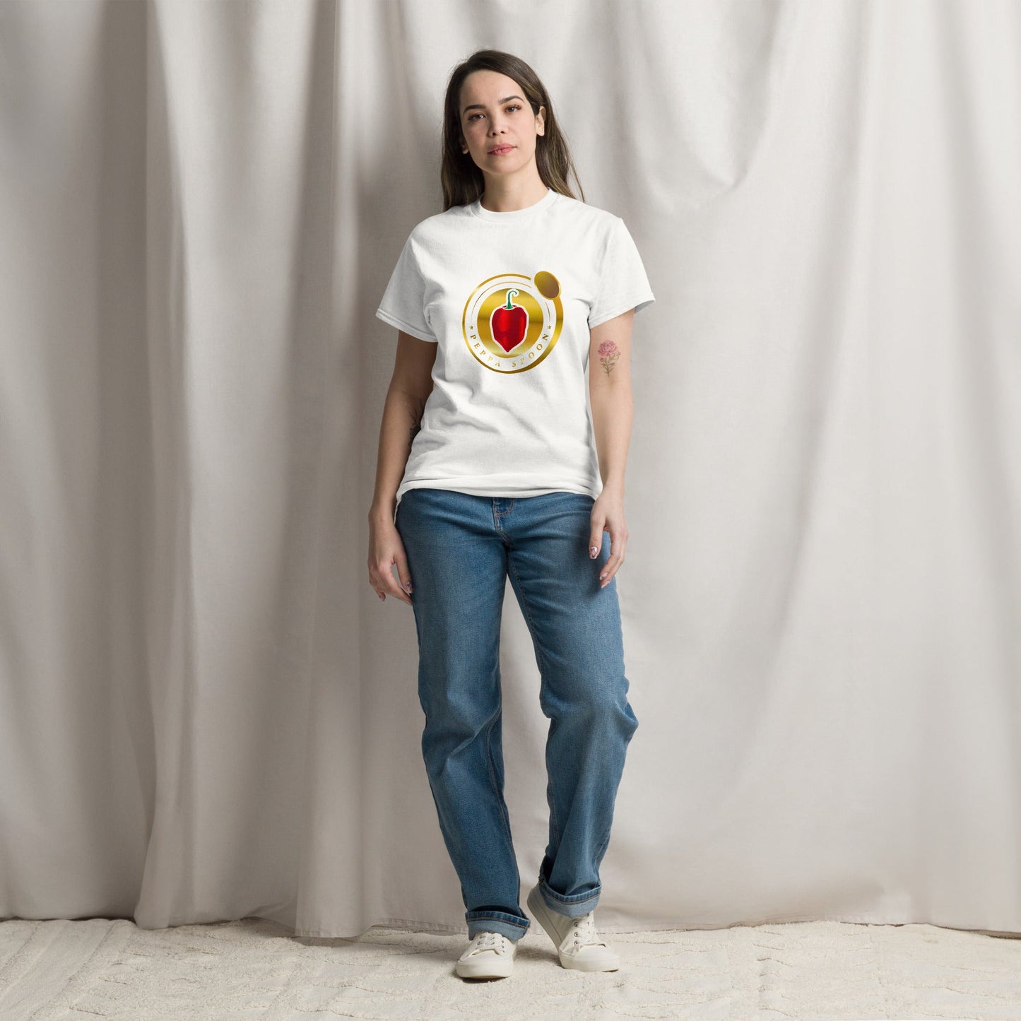 Round Neck T- Shirt - White